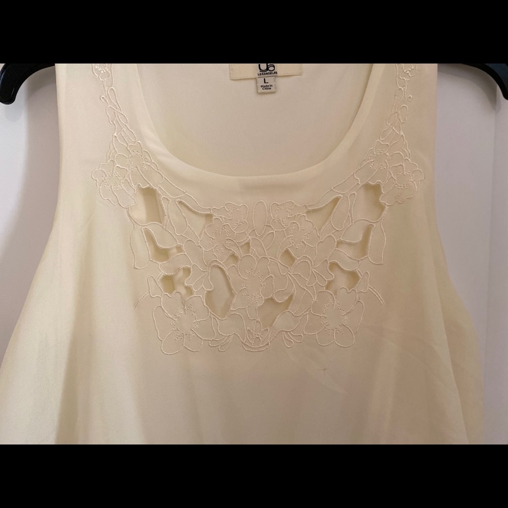 Cream summer dress by Ya Los Angeles.